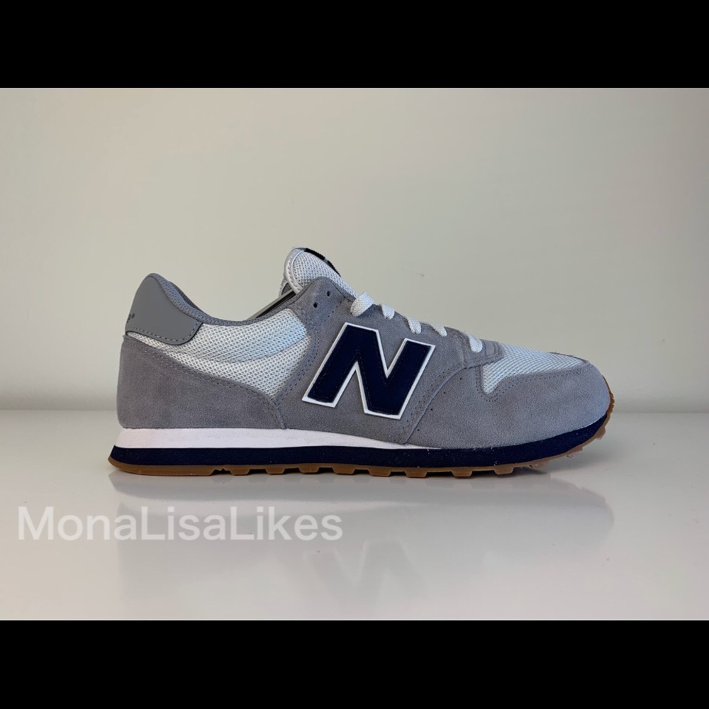 New NEW BALANCE NB 500 Gray Suede Men’s Sneakers